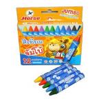 สีเทียน ตราม้า 12สี ขนาดจัมโบ้ (ขายยกโหล12กล่อง)