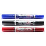 ปากกาเคมี2หัว ตราม้า (ขายยกโหล12ด้าม) มี7สีให้เลือก