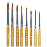 พู่กันปลายกลม ตราม้า (มี 12 ขนาดให้เลือก) ห่อละ10อัน