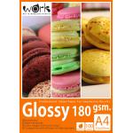 กระดาษโฟโต้ A4 ผิวมัน Glossy 180g (แพ็ค100แผ่น)