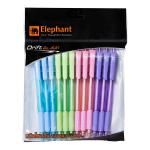 ปากกาลูกลื่น ตราช้าง Drift Torio หมึกน้ำเงิน ด้ามคละสี (แพ็ค12ด้าม)