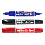 ปากกาเคมี2หัว ตรา Arrow (ขายยกโหล12ด้าม) มี3สีให้เลือก