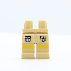 CS02 Hips and Legs with Cargo Pockets Front and Yellow Stripes Pattern