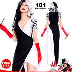 ชุดครูเอลล่า Cruella หนังฮอลลีวูด 101 ดัลเมเชียนส์ ทรามวัยกับไอ้ด่าง (101 Dalmatians)