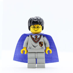 Harry Potter, Gryffindor Shield Torso, Light Gray Legs, Violet Cape