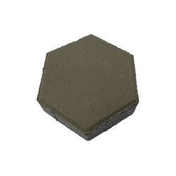 อิฐหกเหลี่ยม สีเทา