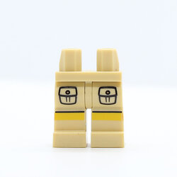 CS05 Hips and Legs with Cargo Pockets Front and Yellow Stripes with Black Line Pattern