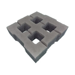 บล็อกปูหญ้าโมเดิร์น สีเทา