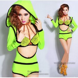 ชุดแดนซ์เซอร์ พริตตี้ นักร้อง ชุดเต้นสีนีออน