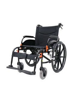 รถเข็นอลูมินัมอัลลอยด์โซม่า SOMA รุ่น Agile เบาะนั่งกว้างพิเศษ 20 นิ้ว (WheelChair Soma Agile 20 inch) สะดวกสบาย ถอดชิ้นส่วนได้ เปิดที่พักแขนขึ้นได้ รองรับน้ำหนักสูงสุด 115 กิโลกรัม