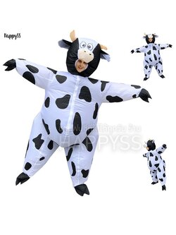 ชุดเป่าลม ชุดวัวนม ชุดพองลม พร้อมพัดลมในตัว