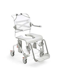 รถเข็นอาบน้ำ นั่งถ่าย อเนกประสงค์ อีแทค สวิฟท์ โมบิล 2 คอมโหมด แชร์ (ETAC SWIFT MOBIL -2) เบาะกว้างพิเศษ