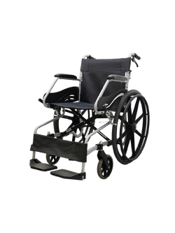 รถเข็นอลูมินัมอัลลอยด์โซม่า SOMA รุ่น SM 150.3 F24 ล้อหลังใหญ่ (WheelChair SOMA 150.3 F24) เหมาะแก่การเดินทาง น้ำหนักเบา แข็งแรงทนทาน ของแท้จากศูนย์ไทย รับประกัน 1 ปี