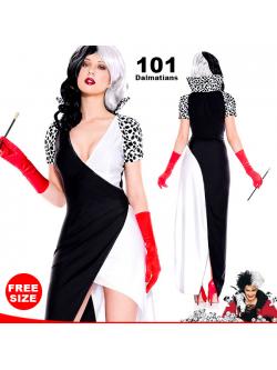 ชุดครูเอลล่า Cruella หนังฮอลลีวูด 101 ดัลเมเชียนส์ ทรามวัยกับไอ้ด่าง (101 Dalmatians)