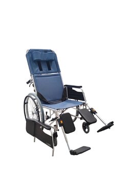รถเข็นปรับเอนนอน แบรนด์ญี่ปุ่น Matsunaga Wheelchair (車いす) รุ่น MW13 ล้อหลังใหญ่ สามารถเข็นเองได้ พับได้ พกพาสะดวก + แถมฟรี สายคาดรัดลำตัวกันตก