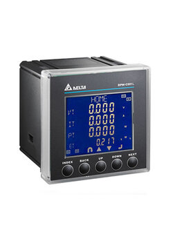 DELTA รุ่น DPM-C501L เครื่องวัดค่ากำลังไฟฟ้าแบบติดหน้าตู้ไฟฟ้า