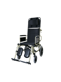 รถเข็นปรับเอนนอน อลูมินัมอัลลอยด์ คาร์ม่า รุ่น KM5000 (WheelChair KARMA KM-5000) ถอดชิ้นส่วนได้ ที่วางแขนเปิดขึ้นได้ เคลื่อนย้ายผู้ใช้งานได้สะดวกยิ่งขึ้น