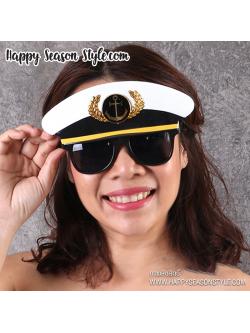 อุปกรณ์แฟนซี หน้ากาก ชุดแฟนซี Cosplay ฮาโลวีน ปีใหม่ - แว่นแฟนซี แว่นกัปตัน แว่นทหารเรือ แว่นกะลาสี