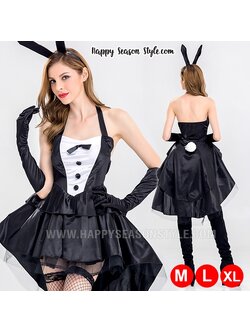 ชุดกระต่าย ชุดบันนี่ ทักซิโด้กระโปรง หน้าสั้่นหลังยาว