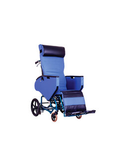 รถเข็นปรับเอนนอน แบรนด์ญี่ปุ่น Matsunaga Wheelchair (車いす) รุ่น FR31TR เบาะนั่งกว้างมาตรฐาน 46 ซม. + ฟรีสายคาดรัดลำตัวกันตก Belt (รุ่นยอดนิยม)
