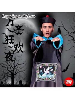 ชุดแฟนซี ฮาโลวีน halloween ผีกองกอย ชุดขันที ชุดผี สไตล์ ผีจีน ผีกัดอย่ากัดตอบ