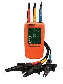 EXTECH รุ่น 480403 เครื่องวัดลำดับเฟสแบบดิจิตอล Motor Rotation and 3-Phase Tester Tests phase sequence and motor rotation