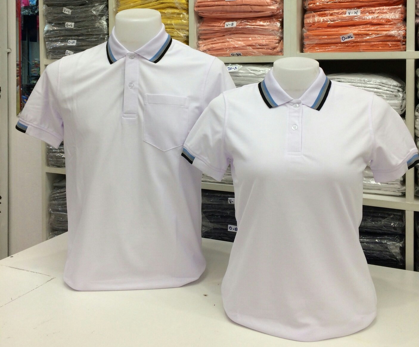 เสื้อโปโลหญิง-ชาย ไซต์ S-3XL