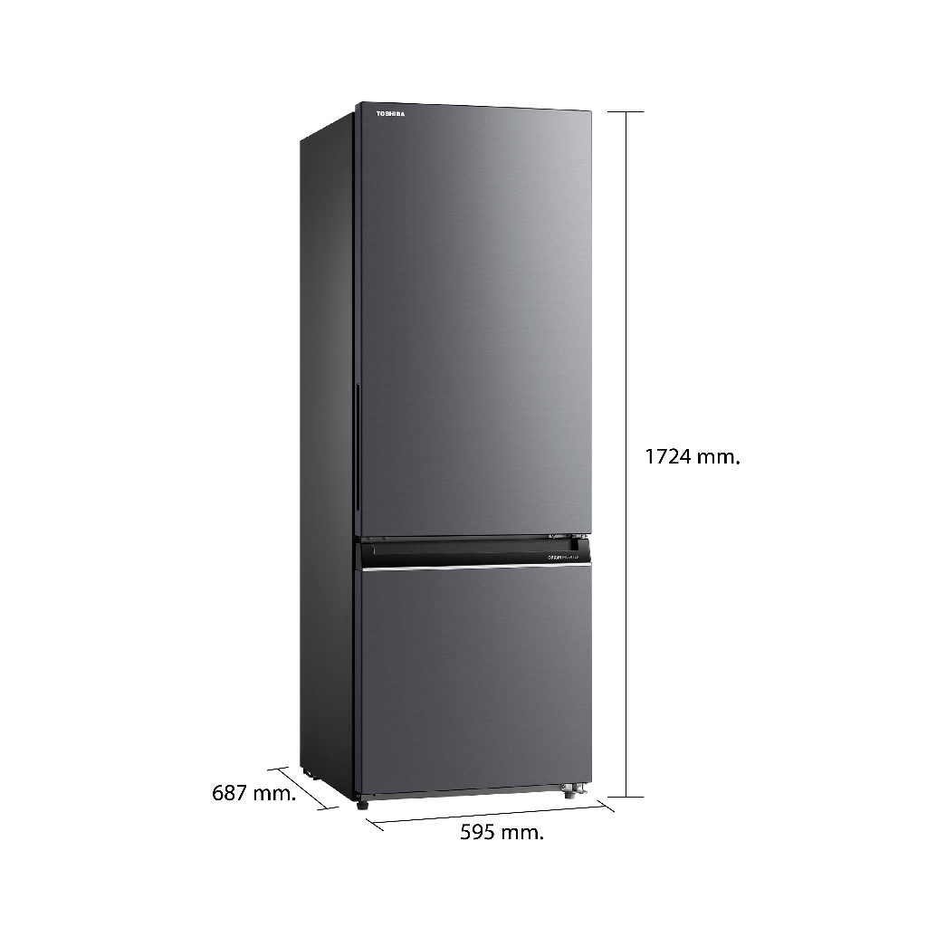 TOSHIBA ตู้เย็น 2 ประตู : ความจุ 11.4 คิว รุ่น GR-RB410WE-PMT