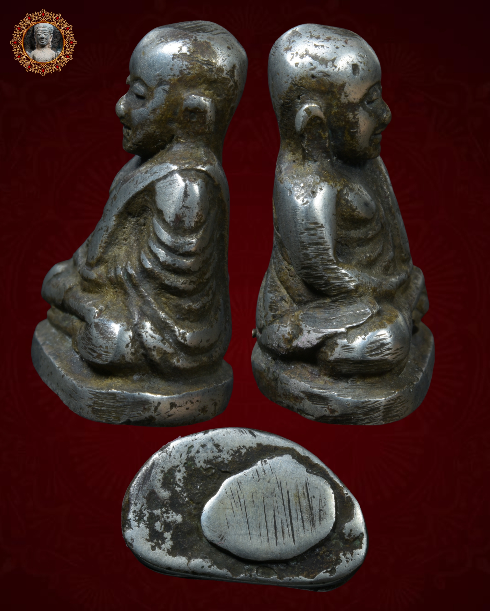 หลวงพ่อเงิน พิมพ์นิยม เนื้อแก่เงิน