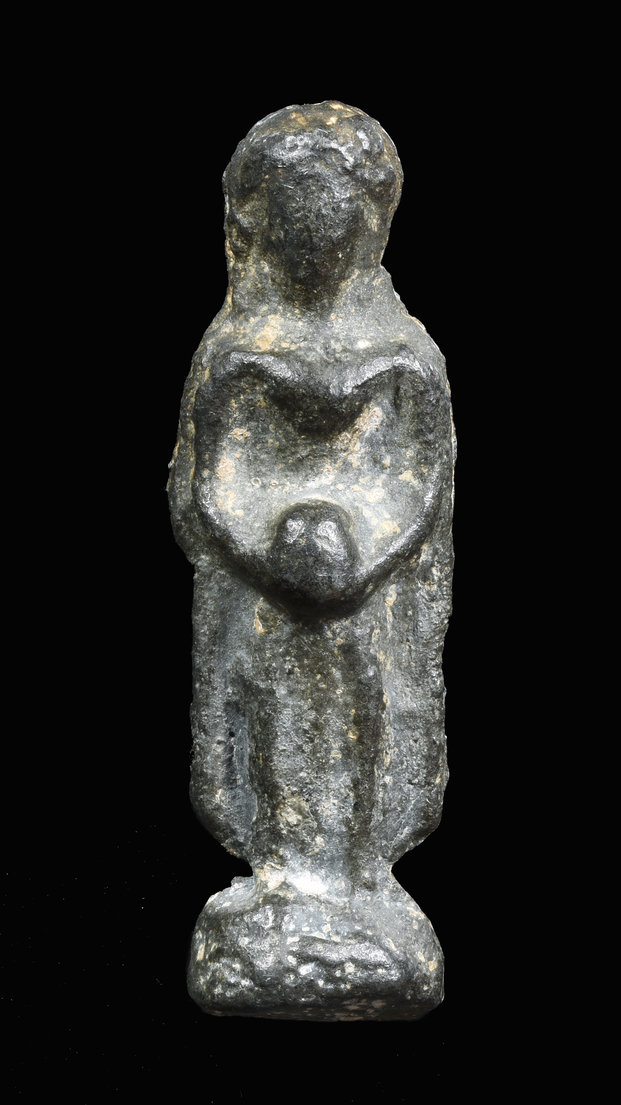 พระร่วงยืนอุ้มบาตร เนื้อชิน