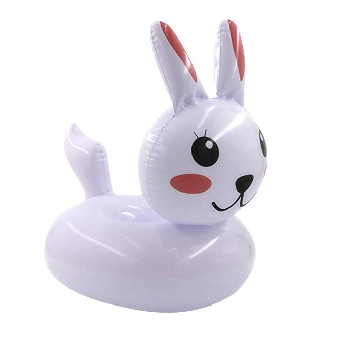 ที่วางแก้วเป่าลม กระต่าย Inflatable Rabbit Cup Holder