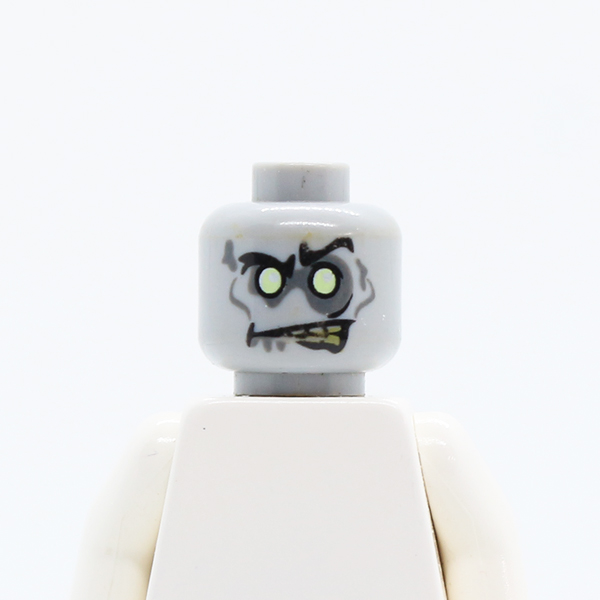 Alien with White Eyes and Yellowed Teeth, Angry Pattern (Zombie Groom) - Blocked Open Stud