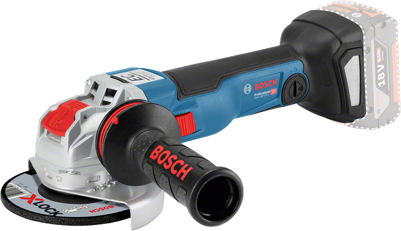 Bosch รุ่น GWX 18V-10 C เครื่องเจียรไฟฟ้าไร้สายพร้อมระบบ X-LOCK (เครื่องเปล่า)