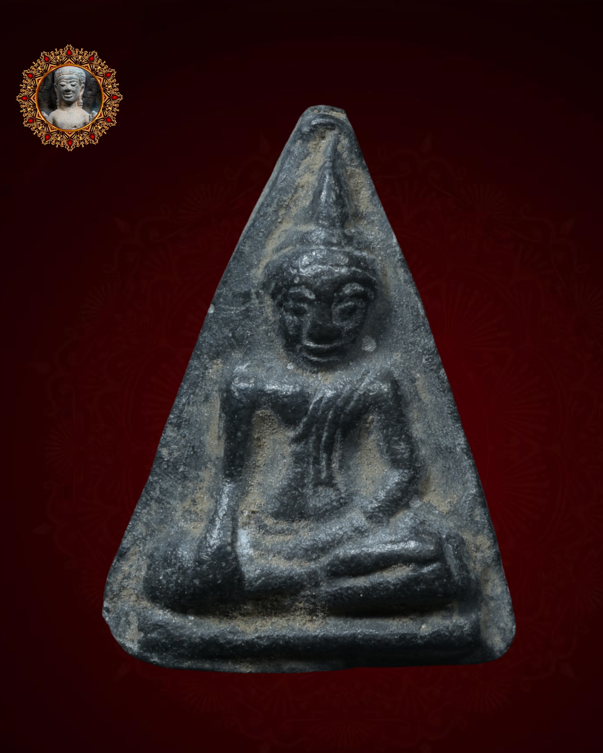 พระนางพญากำแพงเพชร เนื้อชินเงิน