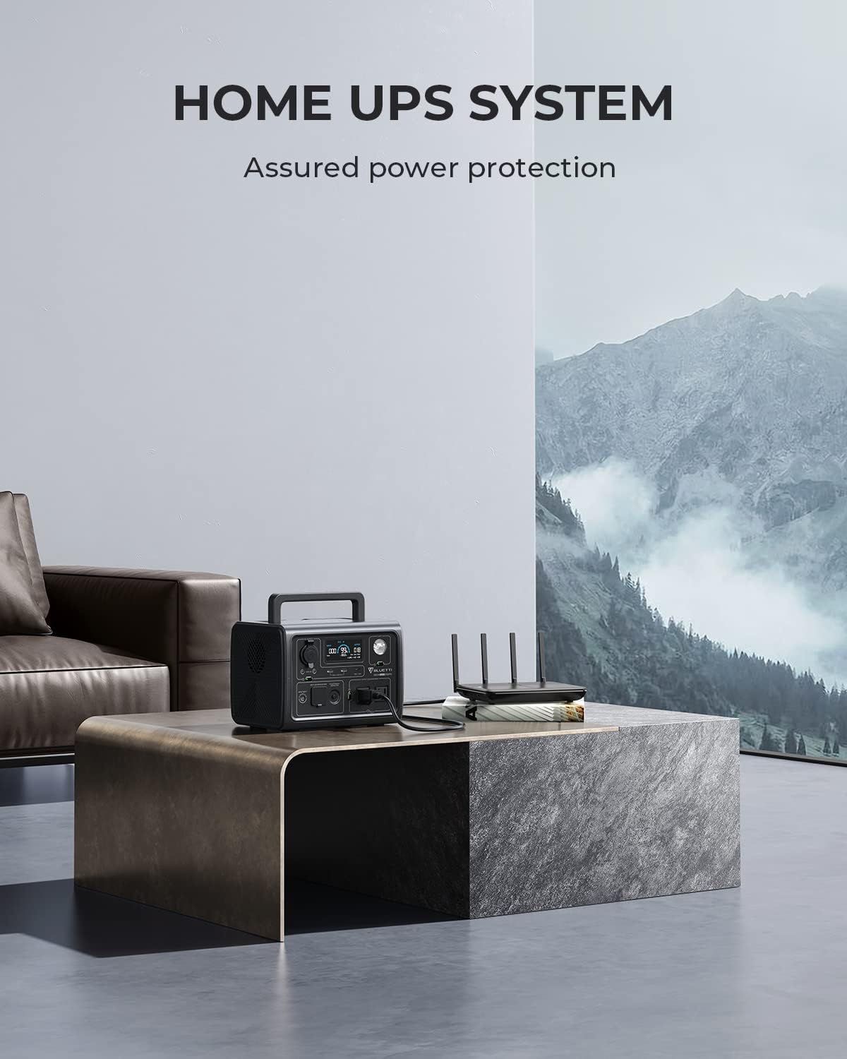 Bluetti EB3A Portable Power Station ความจุ 600W/268Wh แบตเตอรี่สำรองอเนกประสงค์