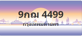 ป้ายประมูล 9กฌ 4499
