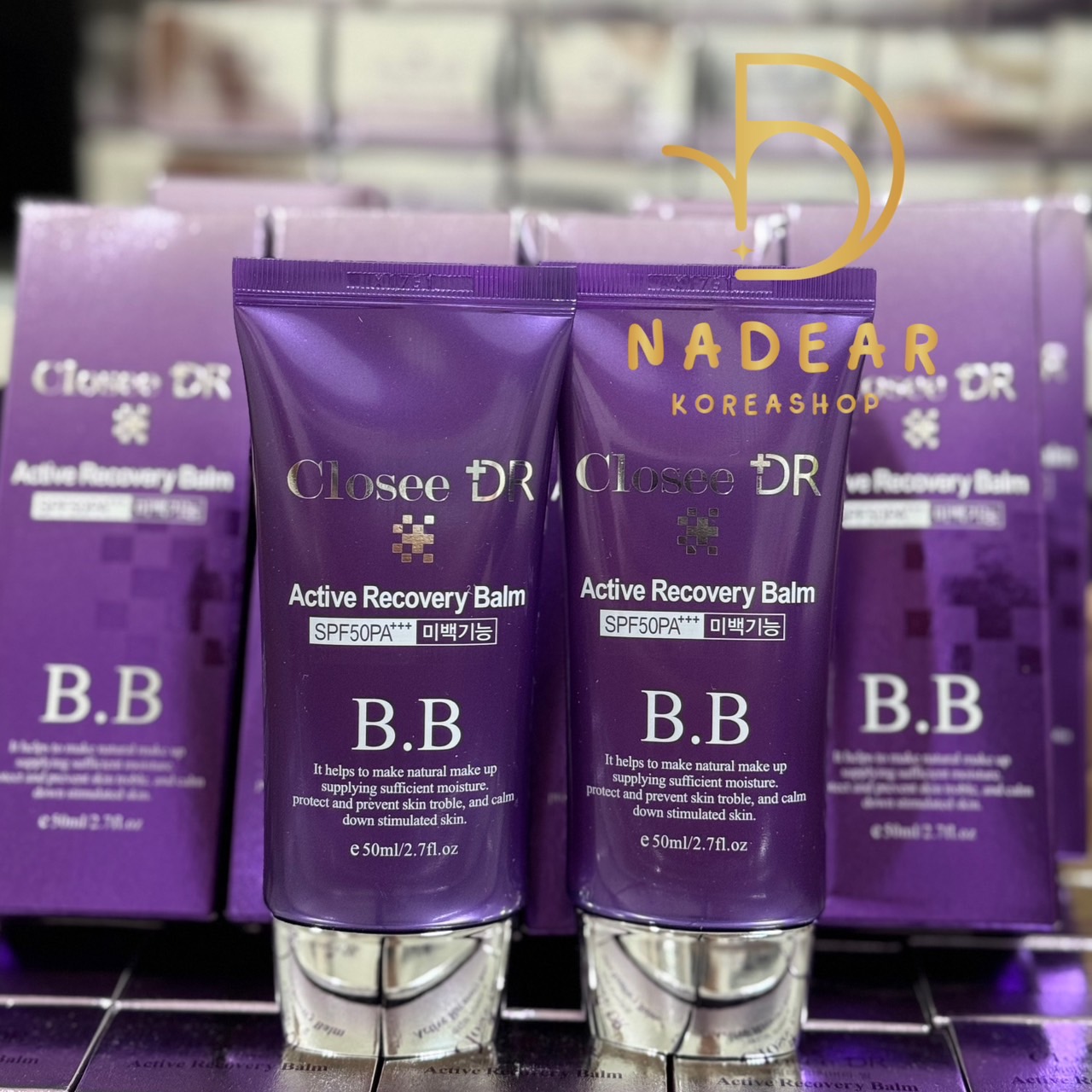 สินค้าพร้อมส่ง [Closee Dr.] Active Recovery Balm BB Cream SPF50+++ 50ml.