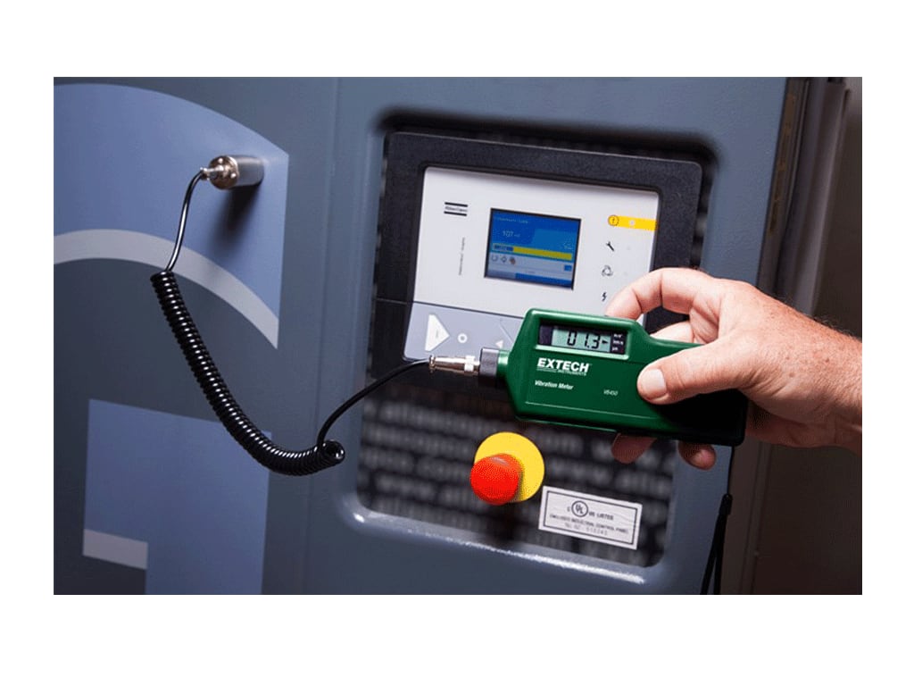 EXTECH VB450 เครื่องวัดแรงสั่นสะเทือน Vibration Meter Wide Frequency Vibration Meter with Displacement, Velocity and Acceleration Measurements