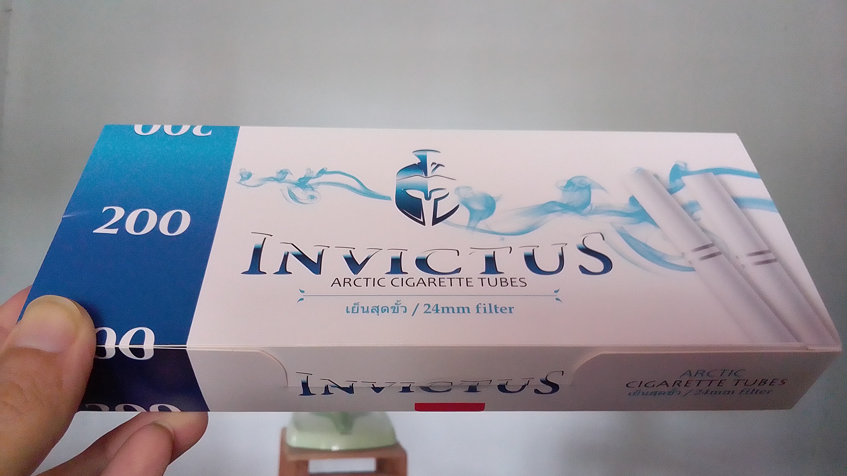 มวนเปล่าบุหรี่invictus ชนิดเย็นx4(24มิล)200มวน