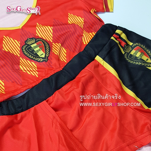 ชุดเชียร์บอล ชุดฟุตบอล บอลยูโร บอลโลก Football รุ่นท๊อป - เบลเยียม