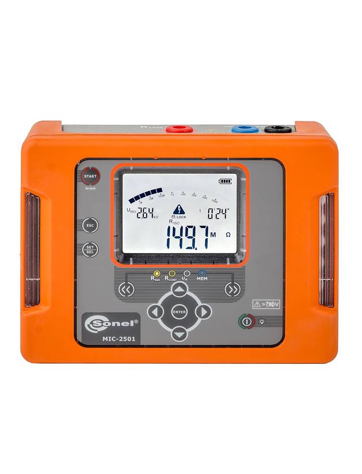 SONEL รุ่น MIC-2501 เครื่องทดสอบความเป็นฉนวนทางไฟฟ้า ระดับแรงดัน 2500V ย่านความต้านทาน 1GΩ
