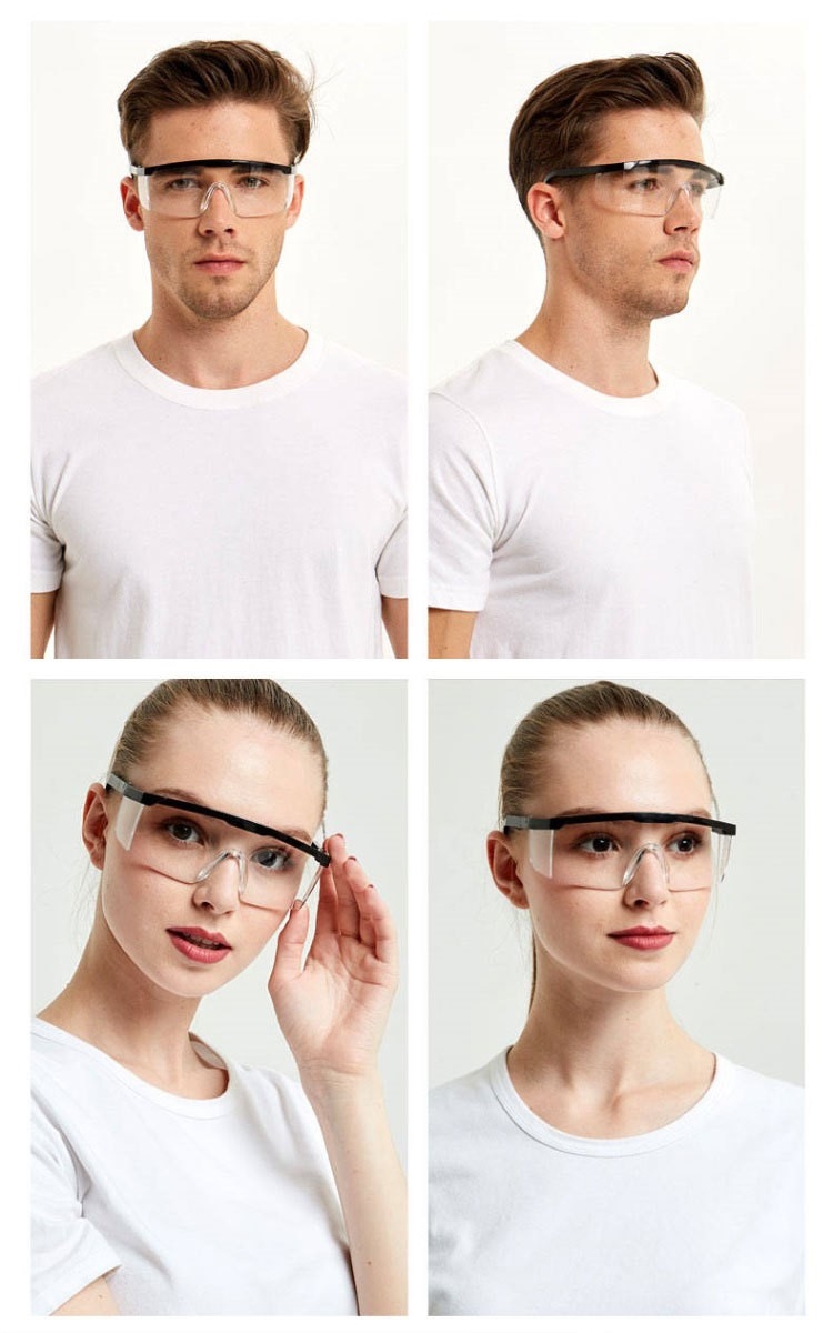 แว่นตาตัดหญ้า แว่นตานิรภัย แว่นตากันลม แว่นตากันสะเก็ด เลนส์ใส