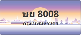 ป้ายประมูล ษย 8008