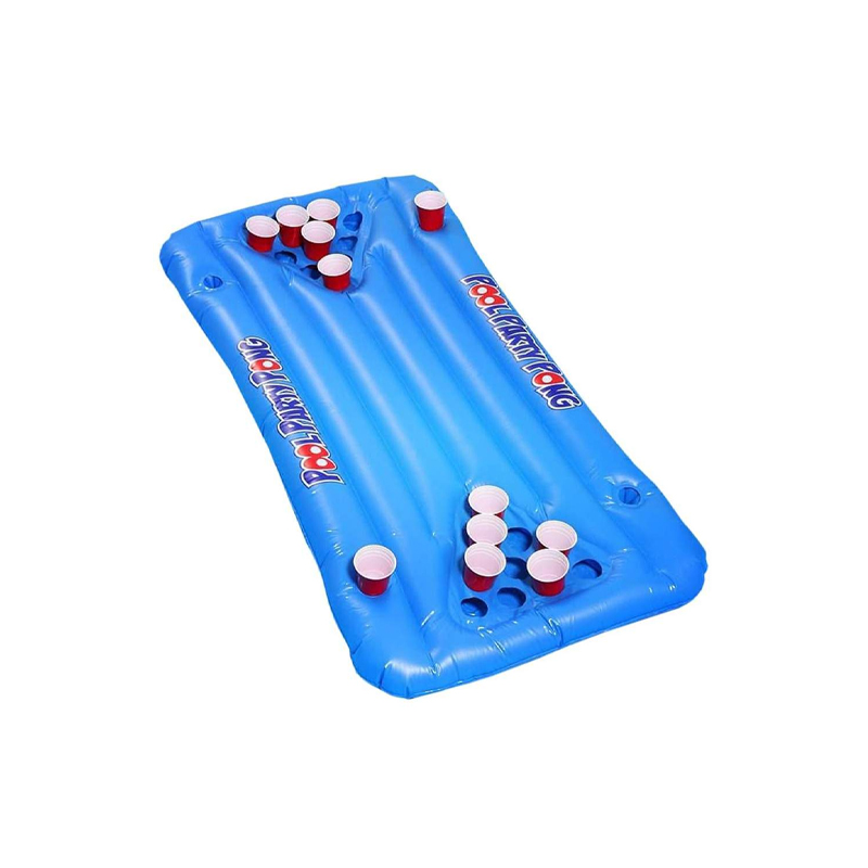 แพเป่าลมสำหรับเล่นเบียร์ปองลอยน้ำ INFLATABLE BEERPONG POOL FLOAT