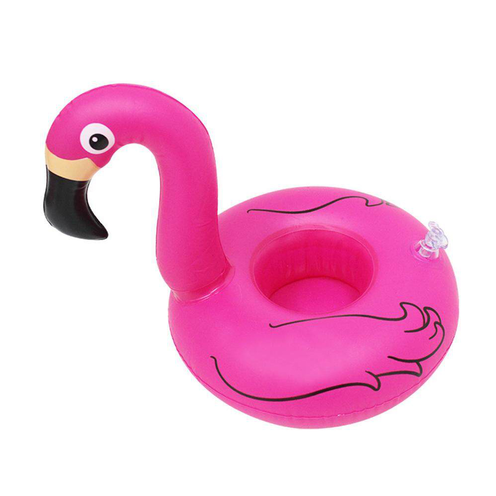 ที่วางแก้วเป่าลม ฟลามิงโก้ สีชมพู ขนาดใหญ่ Inflatable Giant Flamingo Cup Holder
