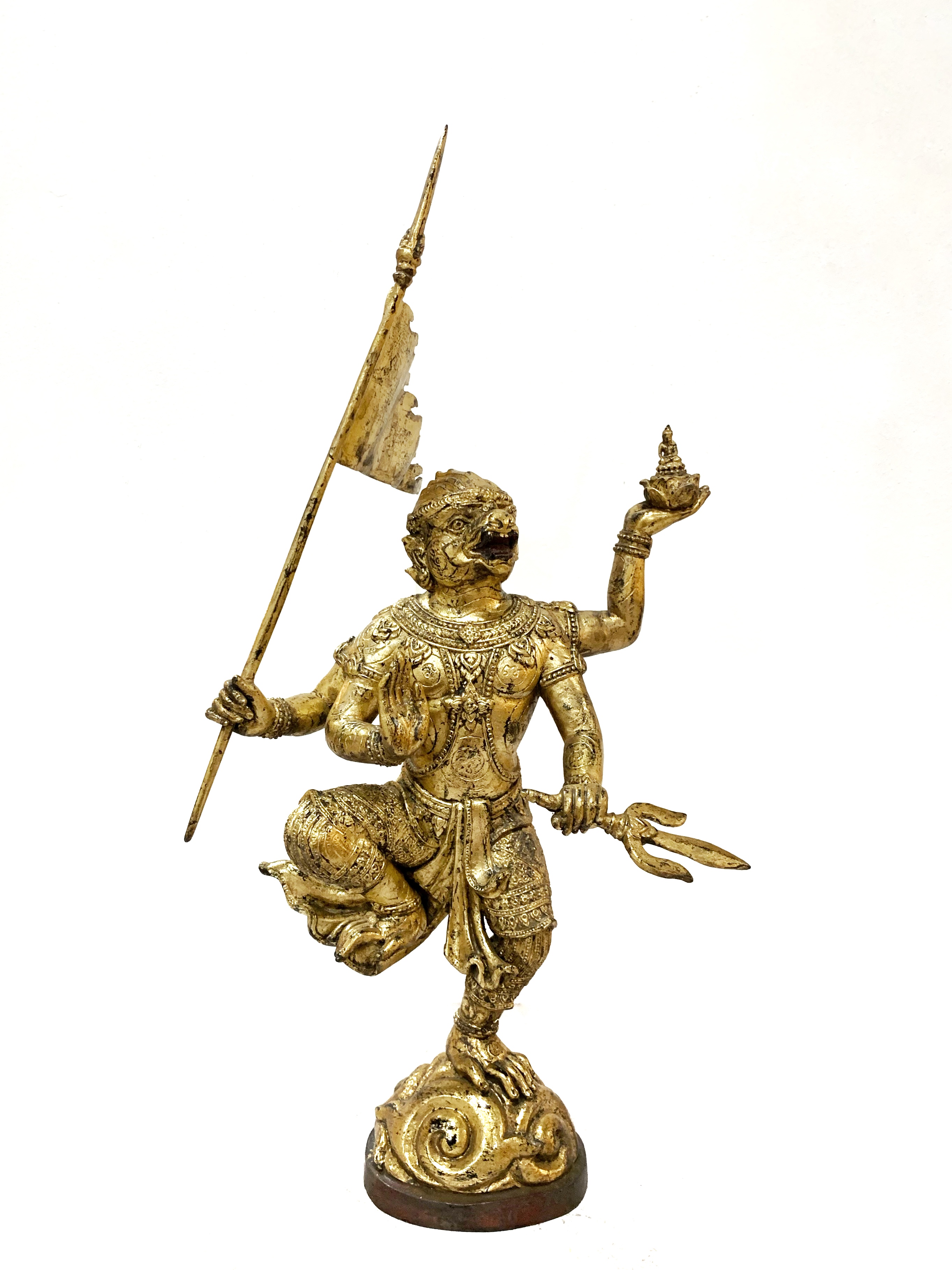 หนุมานชนะมาร ประทานพร หน้าตัก 9 นิ้ว