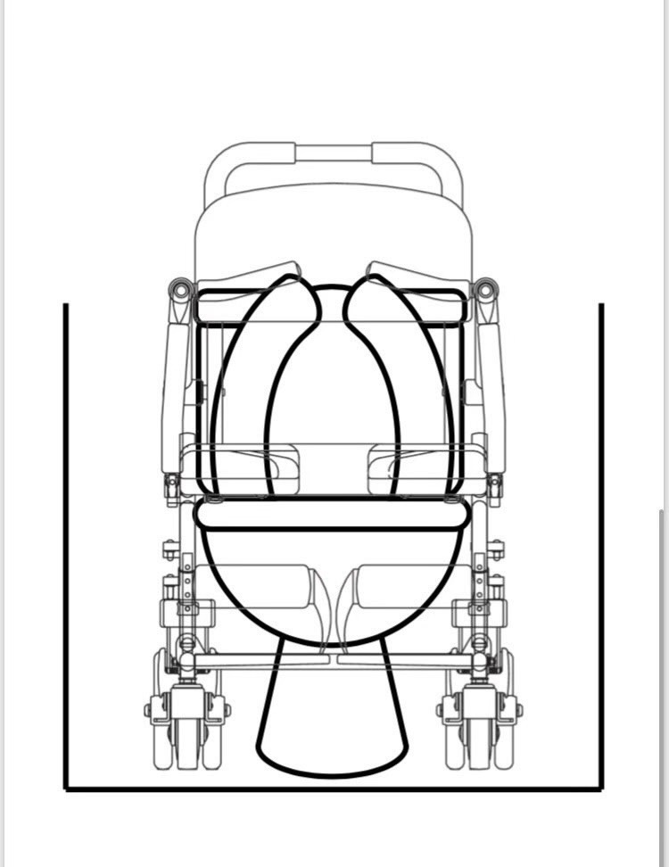 รถเข็นคร่อมสุขภัณฑ์ อาบน้ำ นั่งถ่าย อเนกประสงค์ ยกที่วางแขนเปิดได้ โครงพักเท้าสวิงได้ MATSUNAGA รุ่น SW21W (入浴関連) พับเก็บได้ แบรนด์จากประเทศญี่ปุ่น รับประกันโครงสร้าง 5 ปี (รุ่นยอดนิยม