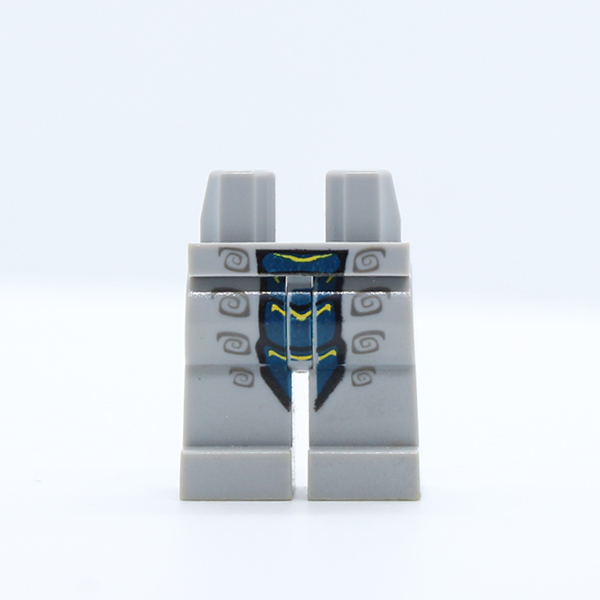 Hips and Legs with Dark Blue Snake Pattern
