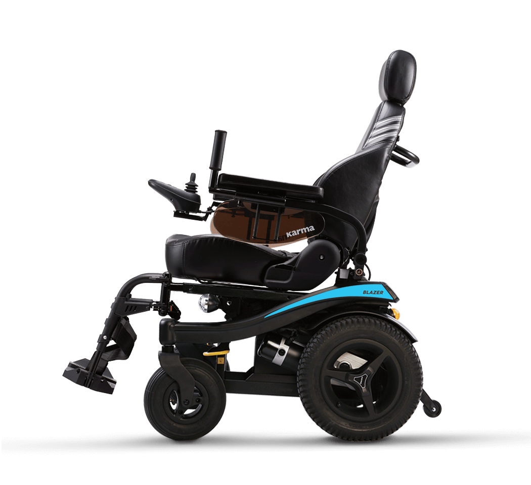 รถเข็นไฟฟ้าคาร์ม่า รุ่น Blazer Captain พนักพิงหลังปรับเอนได้ รับประกันศูนย์ 5 ปี (รุ่นยอดนิยม)