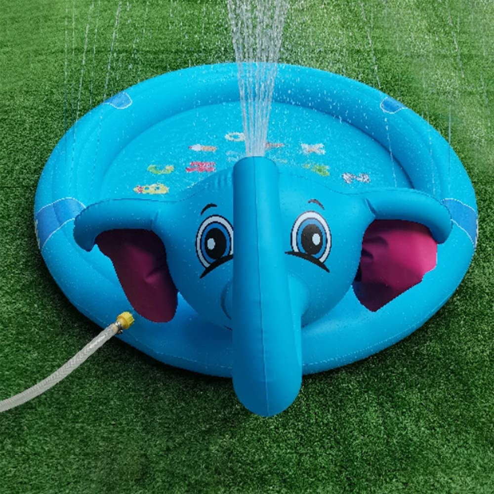 สระน้ำเป่าลม ช้างน้อยพ่นน้ำ พ่นได้รอบสระ Inflatable Elelphant Pool Water Sprinkler Float